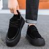 Fashion Vintage Men Casual Shoes Autumn Winter New Outdoor Thicken Non Slip Cotton Shoes Comfortable Cross Tied Warm Plush Shoes
