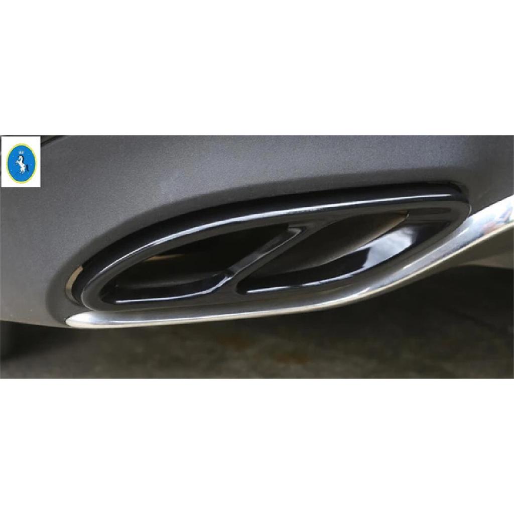 Exhaust Pipe Tail Cover Rear Exhaust Muffler End Pipe Decoration Trim For Mercedes-Benz GLC X253 Glc300 2016 -  Accessories
