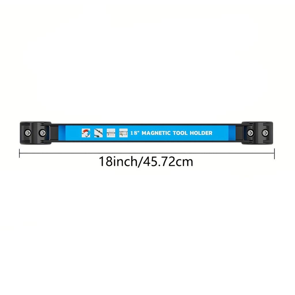8,12,18,24inch Magnetic Tool Holder Heavy Duty Tool Bar,Space Saving Metal Organizer Rack Tool for Workshop Garage Home