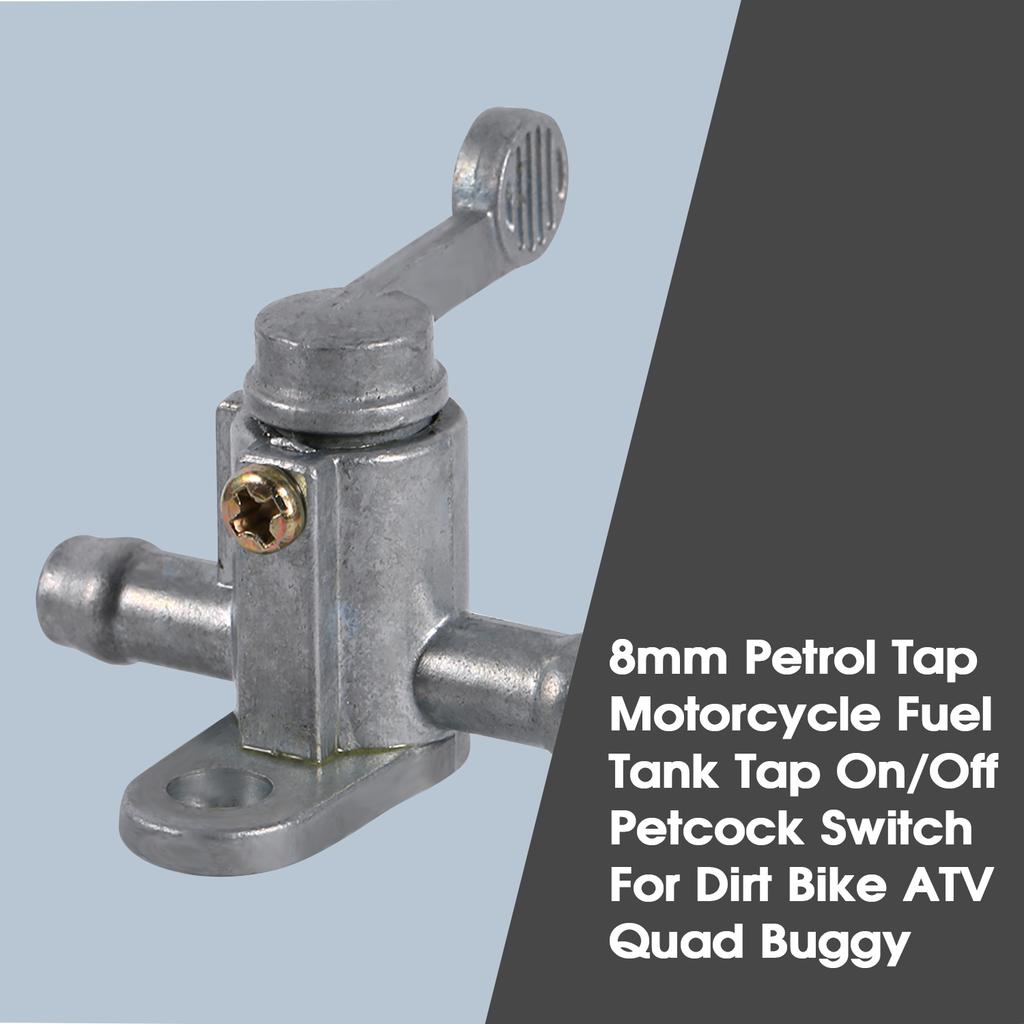 8mm 5/16 Inch Inline Motorcycle Fuel Tank Tap on/Off Petcock Switch for ATV Quad Buggy Dirt Bike