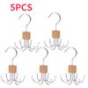 1-16pcs 360° Rotating Belt Hanger Durable Metal Organizer for Belts Scarves Ties Bra Home Dorm Storage Rack for Clothes Hangers Cup Holders 5