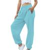 Elastic High Waisted Wide Leg Pants Women's Loose Oversized Casual Pants Solid Color Ankle Pants Autumn and Winter