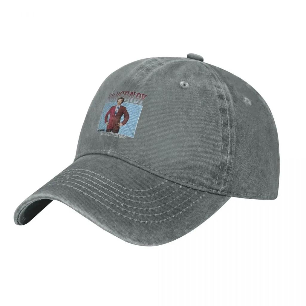 Ron Burgundy Anchorman demin Trucker Hat Breathable Design Mens Cap Baseball Cap For Men