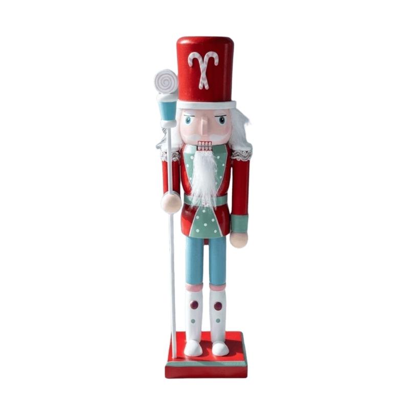 Christmas Nutcrackers Figures,Handmade Wooden Soldier Christmas Decorations Traditional Nutcrackers Decorations Gift