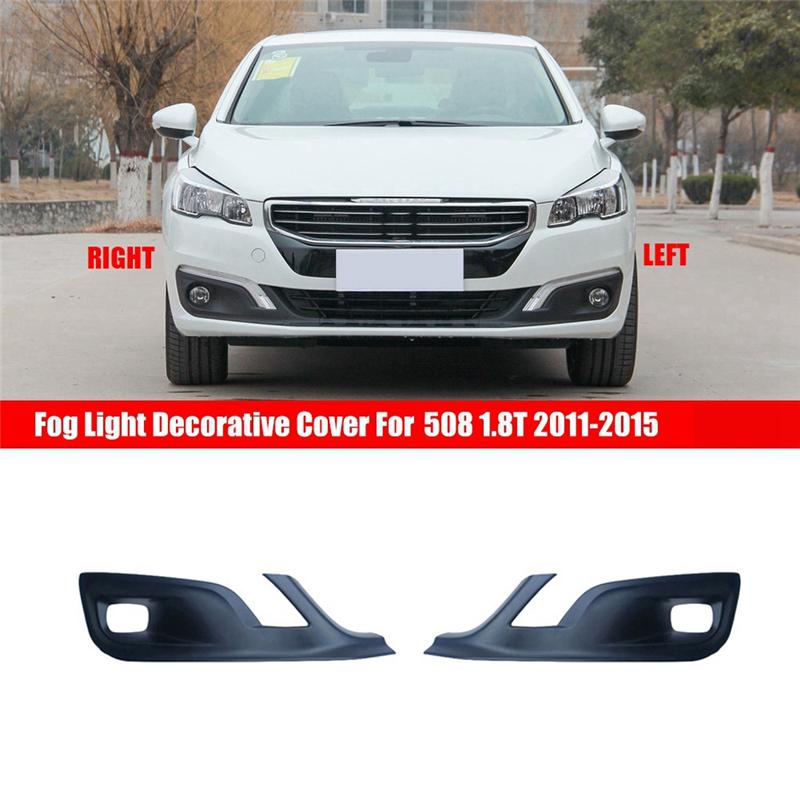 NEW-Car Front Bumper Fog Light Frame Fog Light Decorative Cover For 508 9809143180 9809143080