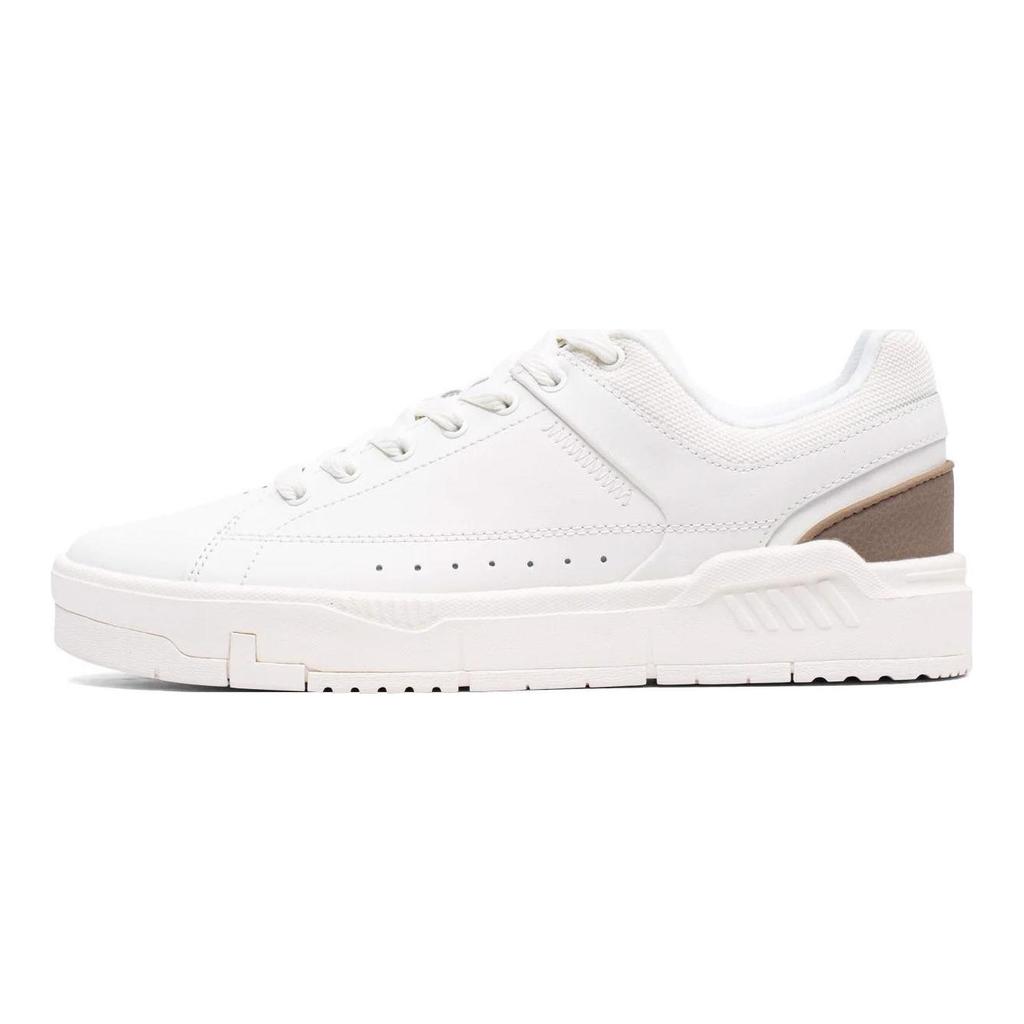 Li Ning COMMON 70s Comfortable Cushioning, Wear Resistant Low top Skateboard Shoes Men's White Brown AGCT043-2