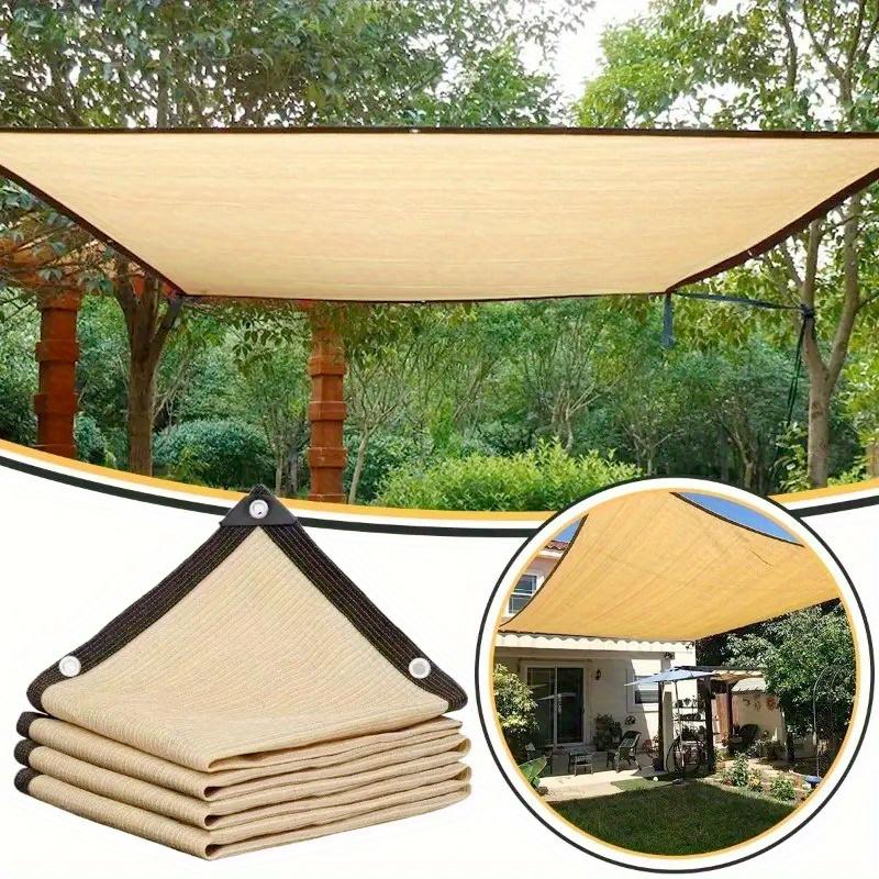 Sun Shade Cloth for Garden Sunblock Mesh Net Canopy Cover Unti-UV Awning Anti Heat with Grommets Backyard Supplies