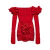 Sexy Flower One Piece Swimwear Brazilian Biquini Cut Out Swimwear Women Swimsuits High Leg Bodysuit Bathing Suit Monokini