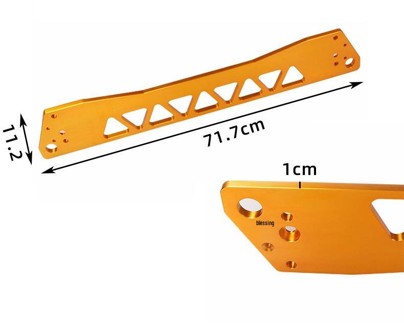 Gold Balance Brackets & Modified Nuts for 1992-1995 Honda Civic EG Wheel Hub & Chassis.