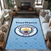 Manchester City Personalized Name Carpet Suitable for Balcony Game Room Outdoor Kitchen Antislip Carpet Decorate Offices
