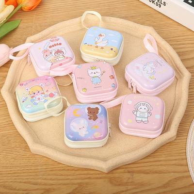 Kawaii Geldbörse Kinder-Münztasche Kreative Cartoon-Münzbörse Münzbeutel Mini-Geldbörse Kopfhörer Datenkabel Schlüssel Aufbewahrungstasche