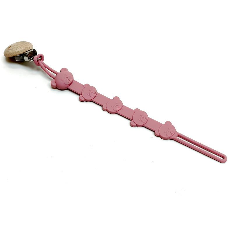 One Pacifier Chain Baby Teether Pacifier Lanyard Chain Teether Chain Anti-Loss Rope Silicone Pacifier Chain Clip
