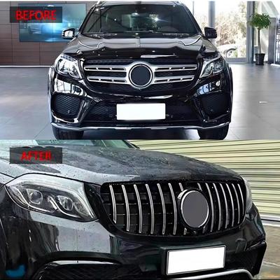 Per Mercedes GLS X166 2016-2018 Griglia Paraurti Anteriore ABS Nero Lucido Stile AMG Griglia Radiatore Pannello a Rete Accessori Tuning