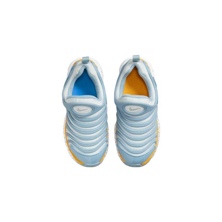 Nike Dynamo Free Fabric Non-Slip Shock Absorbing Durable Low-Top Sports Casual Shoes Kids Sneakers Blue 343738-438