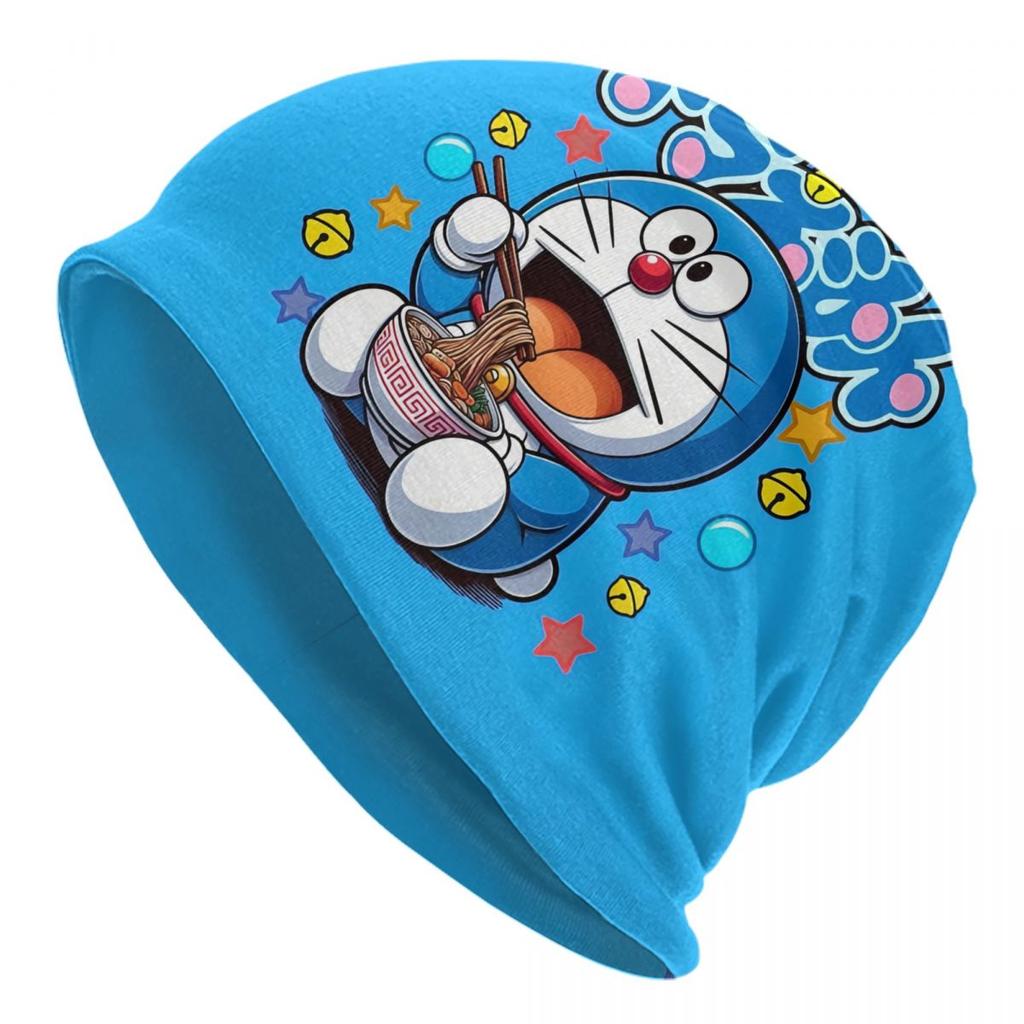 Japane Anime Cartoon Robot Cat Dorae M-Mons Beanies Caps For Men Women Unisex Streetwear Winter Warm Knit Hat Adult Bonnet Hats