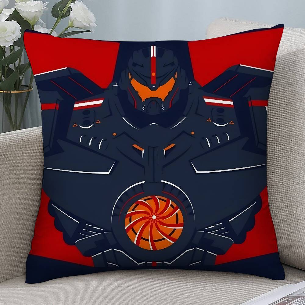 Cool P-Pacific R-Rim Meka Pillow Case Short plush Double-sided Print Square Throw Pillow Covers Sofa Home Cushion Decor