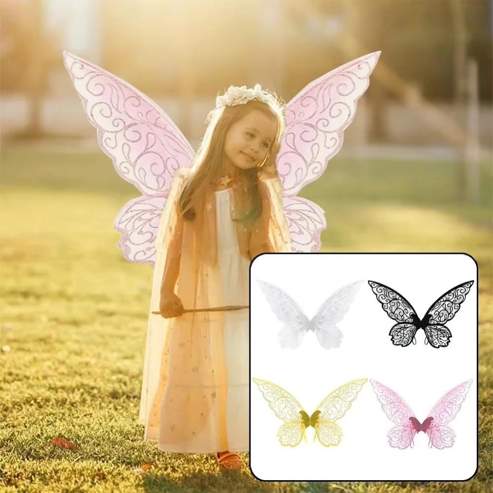Sparkle Butterfly Fairy Wings Colorful Elf Wings Costume Fantasy Cosplay Wings Party Favor