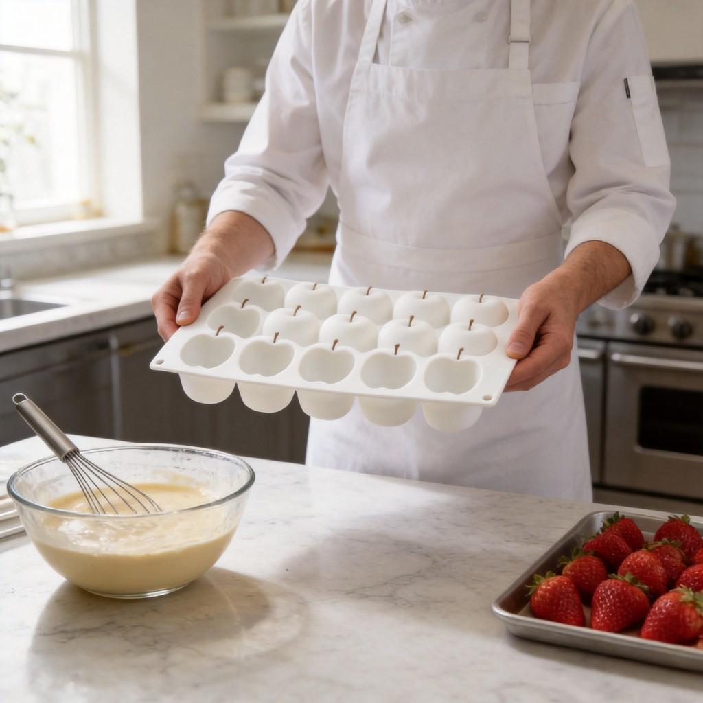 Silicone Apple Shape Mousse Cake Mold For French Pastries And Desserts Perfect For Home Baking And Gourmet Creations