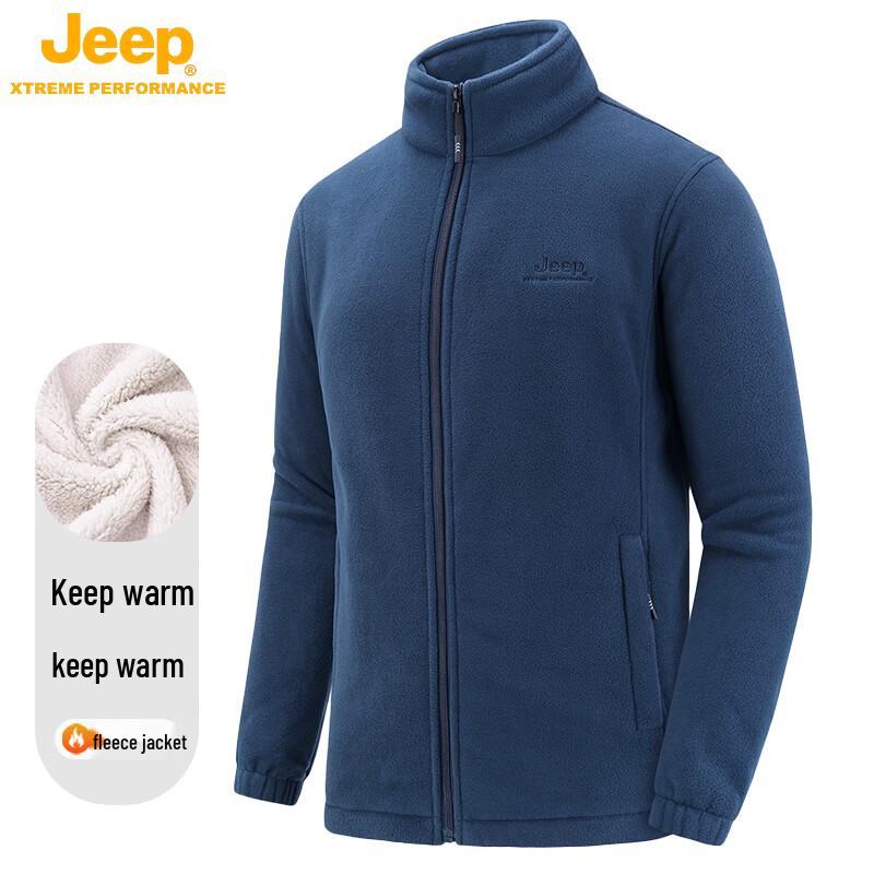JEEP Unisex Outdoor Warm Fleece Jacket