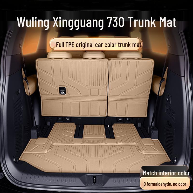 Trunk Mat TPE25 for Wuling Xingguang 730 7-Seater: Decorative Car Floor Mat