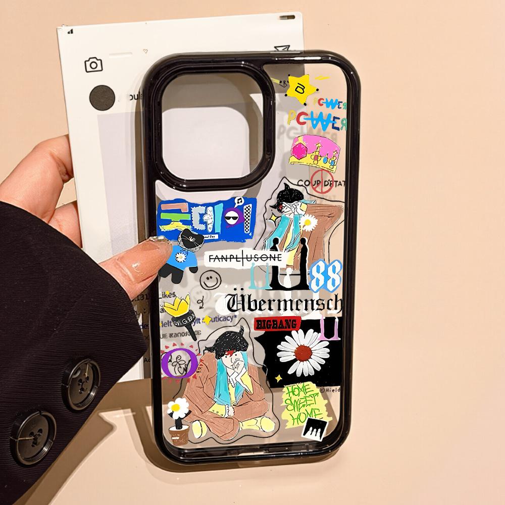 Acrylic Phone Case for iPhone 11 12 13 14 Pro 12 14 16 Pro Max for Samsung A16 A36 A56 S24 FE High-quality Painted Anti-fall Mobile Phone Case