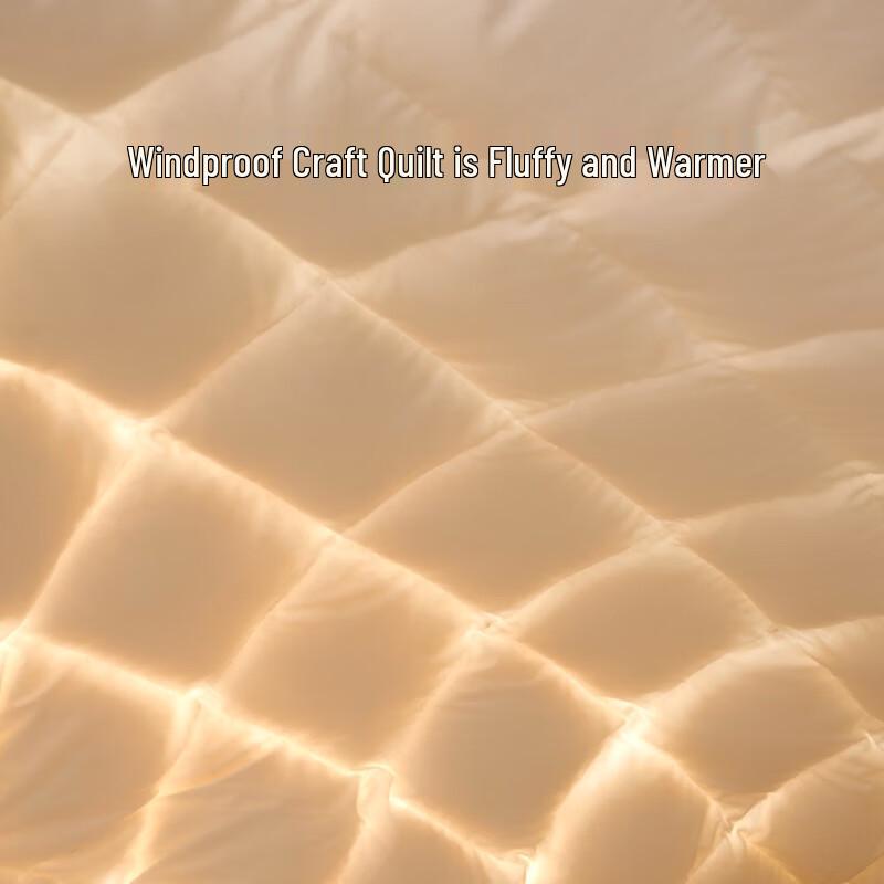 Luolai 95% Washed White Goose Down Comforter, 100TC Cotton