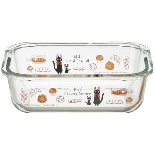 Skater Storage Container 650ml M Heat Resistant Glass Oven Microwave Dishwasher Safe with Lid Valve Kiki's Delivery Service GBST7-A
