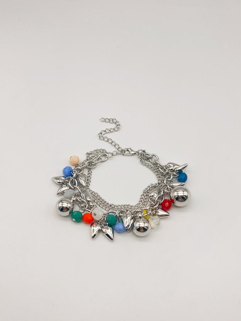 Bohemian Multicolor Glass Beaded Bracelet for Women