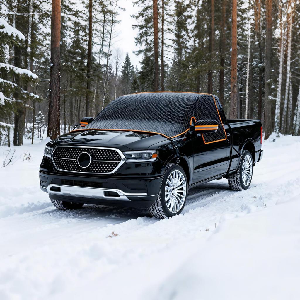 Winter Windshield Covers All-Weather Waterproof Heavy Duty Auto Sunshade Snow Ice Windshield Cover For Car SUV Trucks Pickup