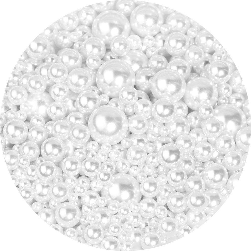 10-1000pcs/lot 1-20mm ABS Imitation Pearl Acrylic Beads No Hole Round Beads For DIY Bracelet Phone Chains Jewelry Accessories