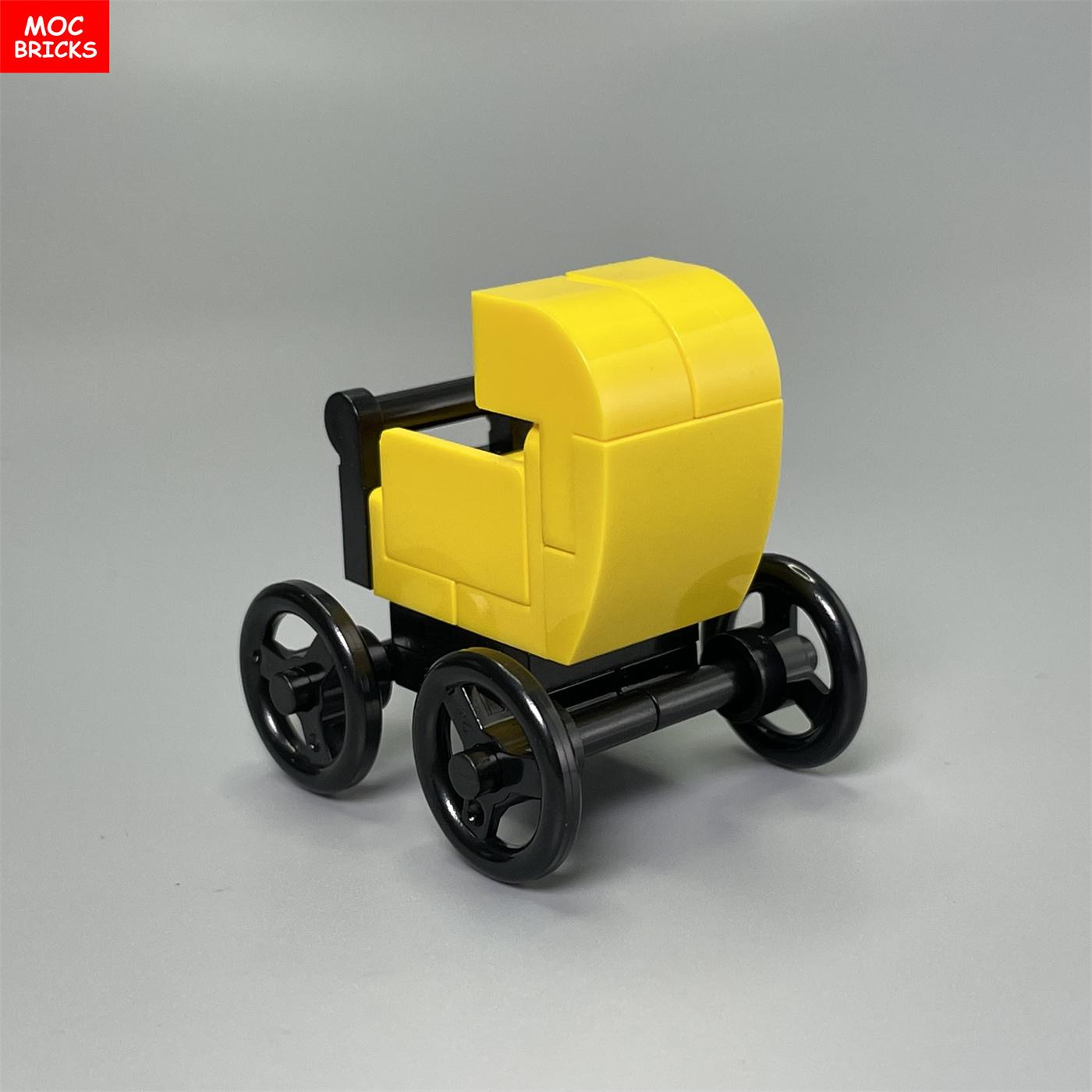 

Non-Toxic Moc Bricks Baby Stroller Series Nursing Bottle Baby Figure Assembled Building Blocks Educational Toy For Children Gift