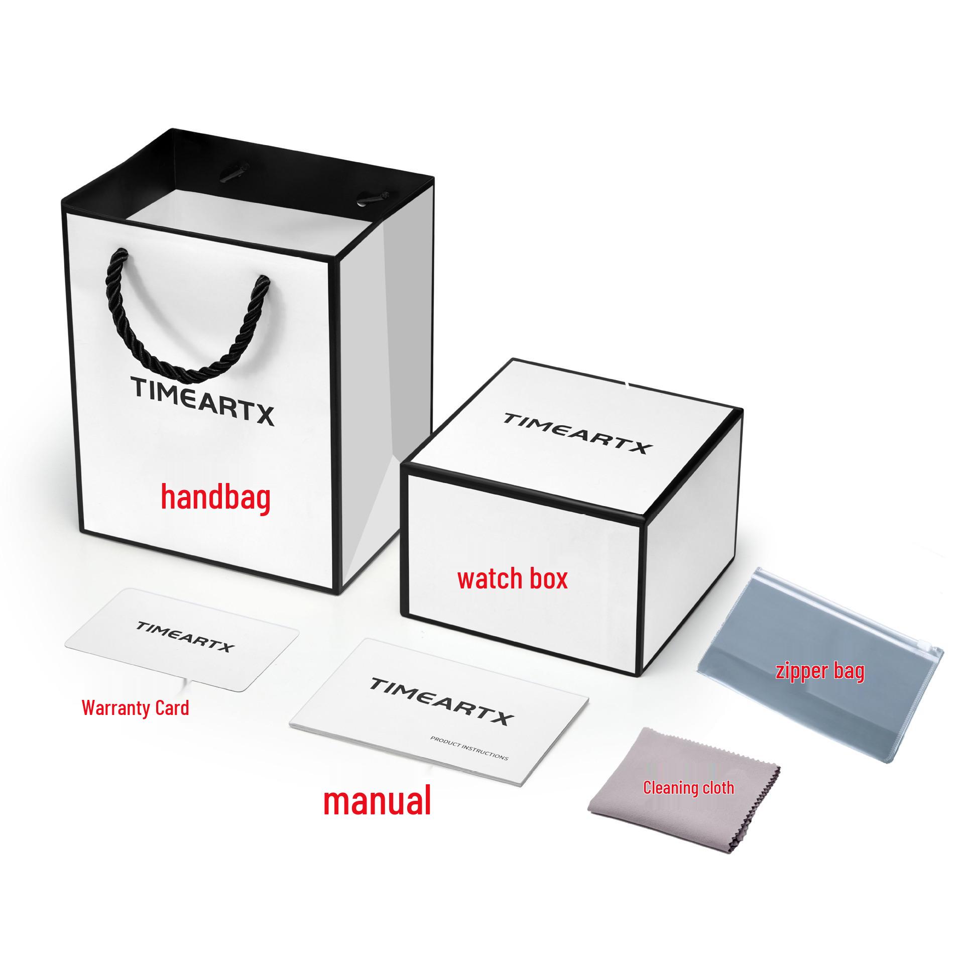 TIMEARTX Высококлассная подарочная коробка для часов – Настраиваемый логотип, Просторный дизайн
