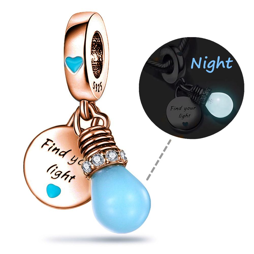 

Blue Bulb Pendant copper Plated Fitted Pendant copper Authentic Bracelets Ideal For Jewellery Making High Quality