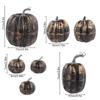 Faux Pumpkins 7Pcs Harvest Decor Fake Decoration Foam Pumpkins For Festival Thanksgiving Fall Harvest Home Decoration
