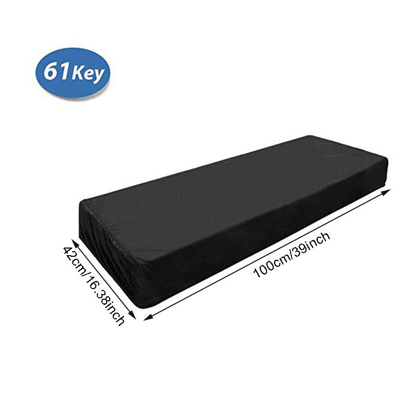 Black Piano Cover Dustproof Keyboard with Shrink Pumping Dust Cover
