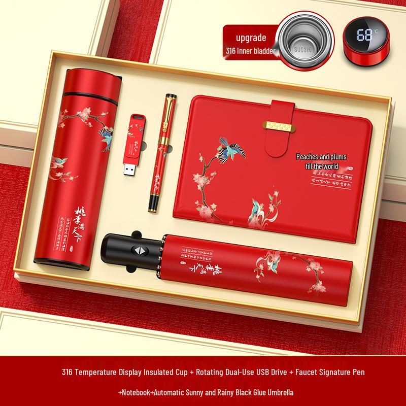 Elegant Notebook Gift Box Set for Female Homeroom Teachers: Graduation & School Anniversary