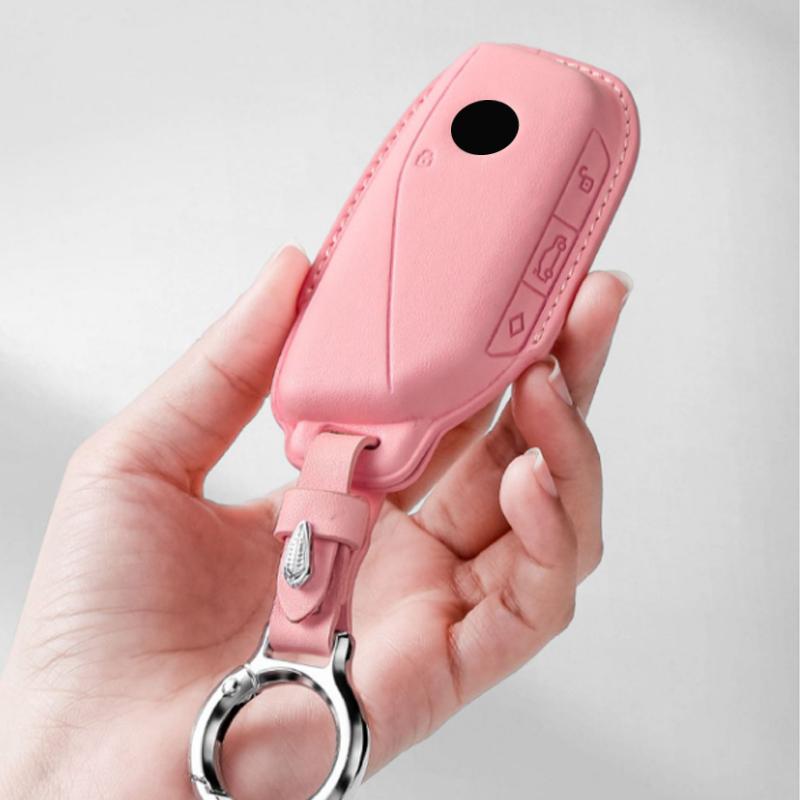 High Quality Leather for BMW X1 X3 F15 3 5 Series G11 F48 F39 520 525 F30 118i 218i 320i Display LCD Remote Car Key Case Cover