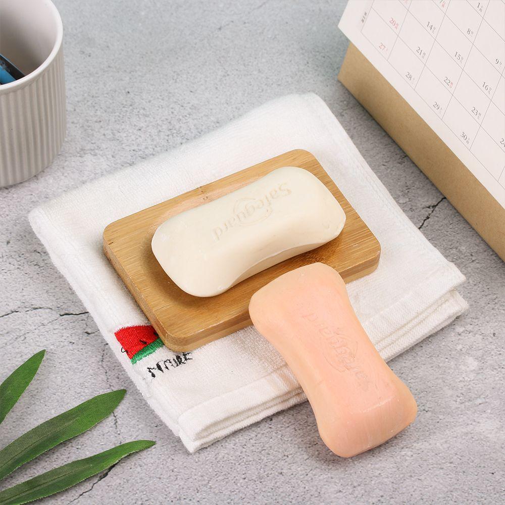 Portable Wash Shower Toilet Container Soap Dish Box Soap Tray Bamboo Box