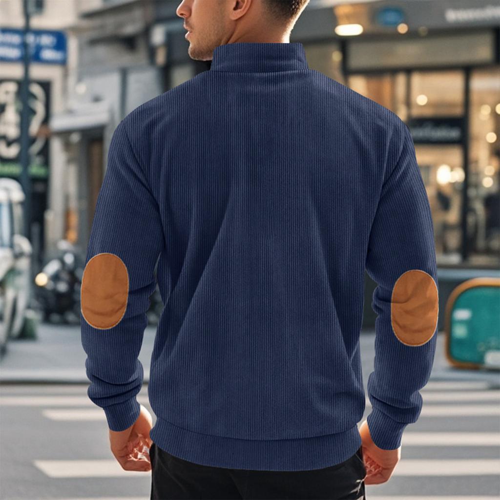 Men's Sweatshirt Loose Solid Color Outdoor Warm Breathable T-Shirt Top