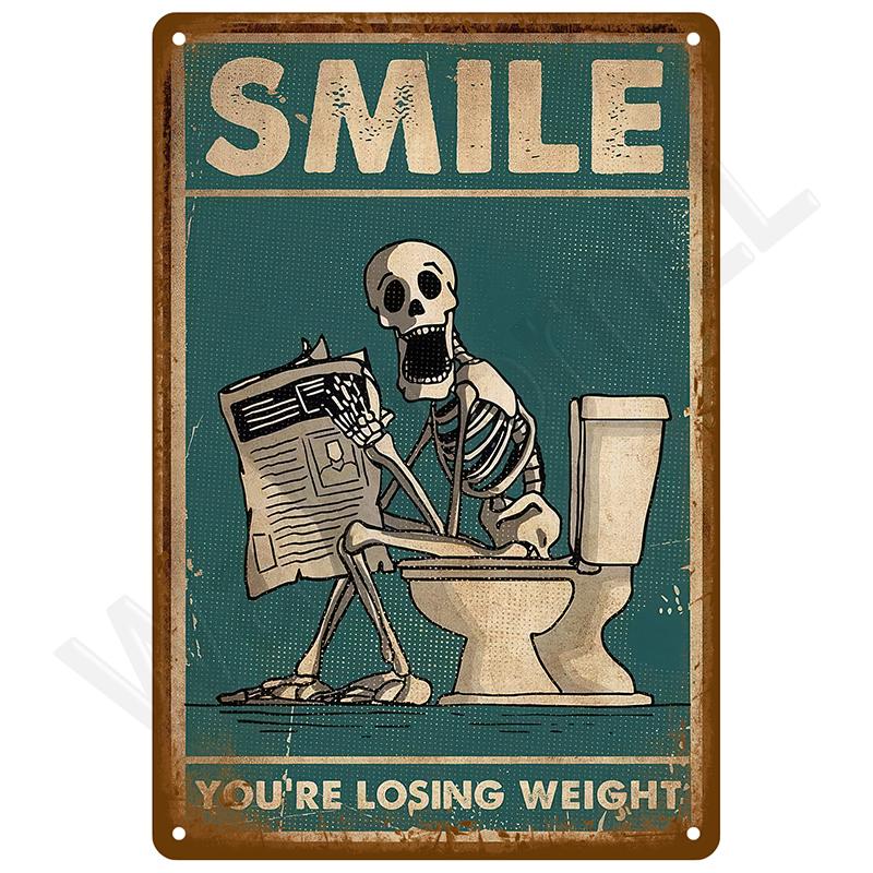 Vintage Bar Metal Signs Bathroom House Living Room Home Retro Wall Decorations Items Luxury Decor Interior Art Posters Tin Signs