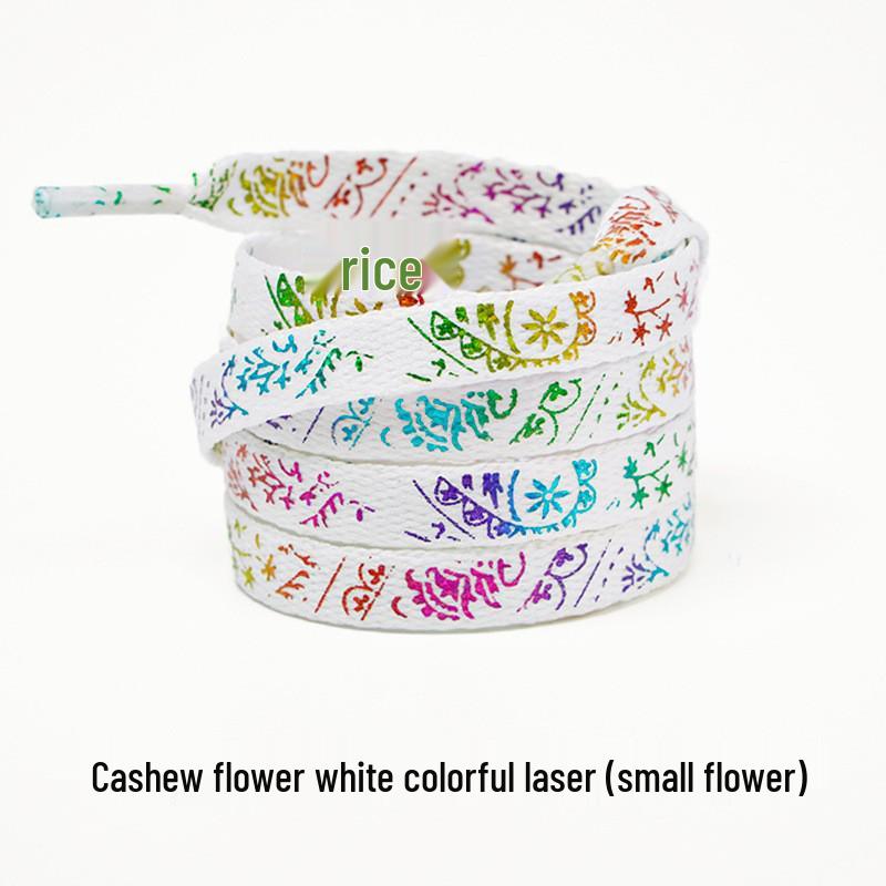 Cashew Flower Shoelaces for Air Force 1, Canvas Shoes, and Dunk Sneakers – Unisex