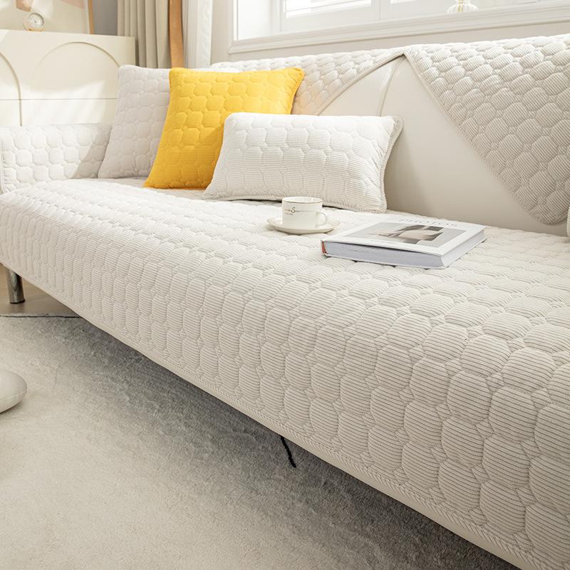 Winter Corduroy New Sofa Cushion Thickened Sofa Cover Simple Four-Season Universal Non-Slip Seat Cushion Sub-Cover Cloth Towel