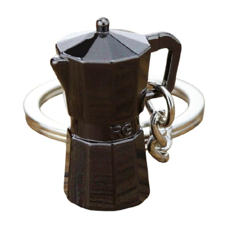 Fashionable Metal Espresso Accessory Keychain Fashion Key Pendant Coffee Theme Pendant Unisex Present for Coffee Fan
