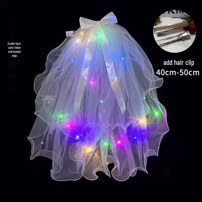 Luminous Feather Rabbit Ears Headband - Graduation Gift