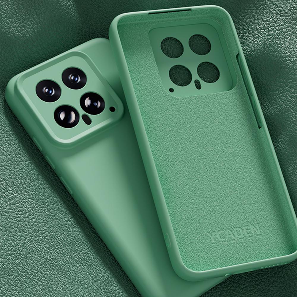 YCADEN Etui na Xiaomi 14 Precyzyjne wycięcia Pokrowiec na tył telefonu z TPU