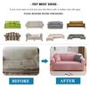 Plüschstoff Sofabezüge für Wohnzimmer 1/2/3/4 Sitzer Elastischer Stretch Couchbezug L-förmige Sofahusse Möbelschutz
