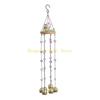 KX4B Artistic Copper Bells Fortune Cats Windchimes Hanging Suncatchers For Home Garden Decoration Creates Soothing Sound