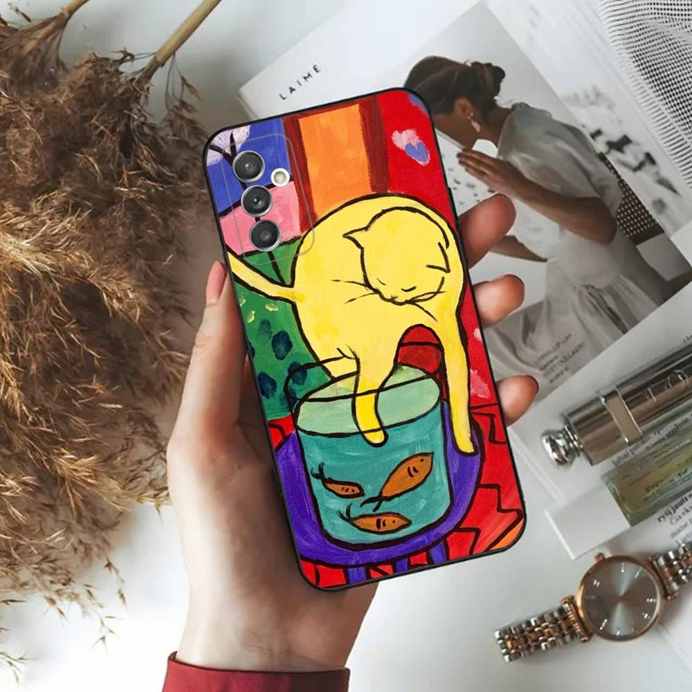 Henri Matisse Art Phone Case For Samsung Galaxy A 91,80,73,72,71,53,52,51,22,5G,Note,J7,8,9 Soft Black Cover