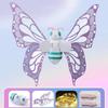 Luminous Glowing Light Up Fairy Wings with LED Lights Adjustable Straps Moving Butterfly Angel Wings Princess Dress Up Toys
