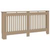 Cache-radiateur en MDF brun - vidaXL - 172x19x81 cm - Design moderne à lattes